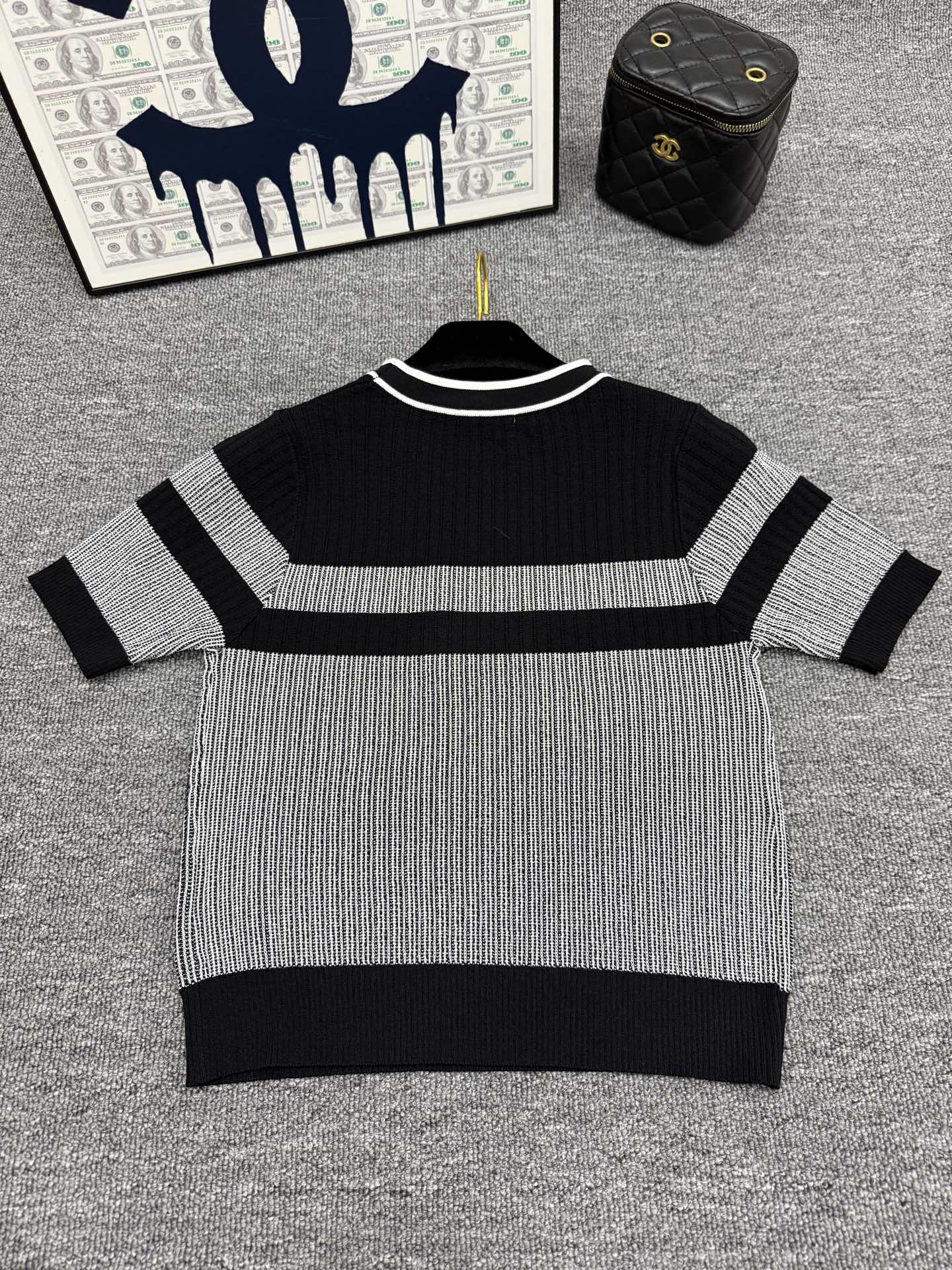 Chanel 샤넬 반팔 니트 탑 상의 의류