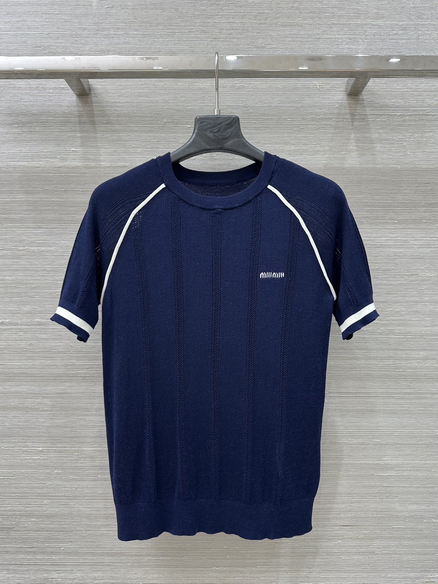 miumiu 미우미우 반팔 니트 탑 티셔츠 의류