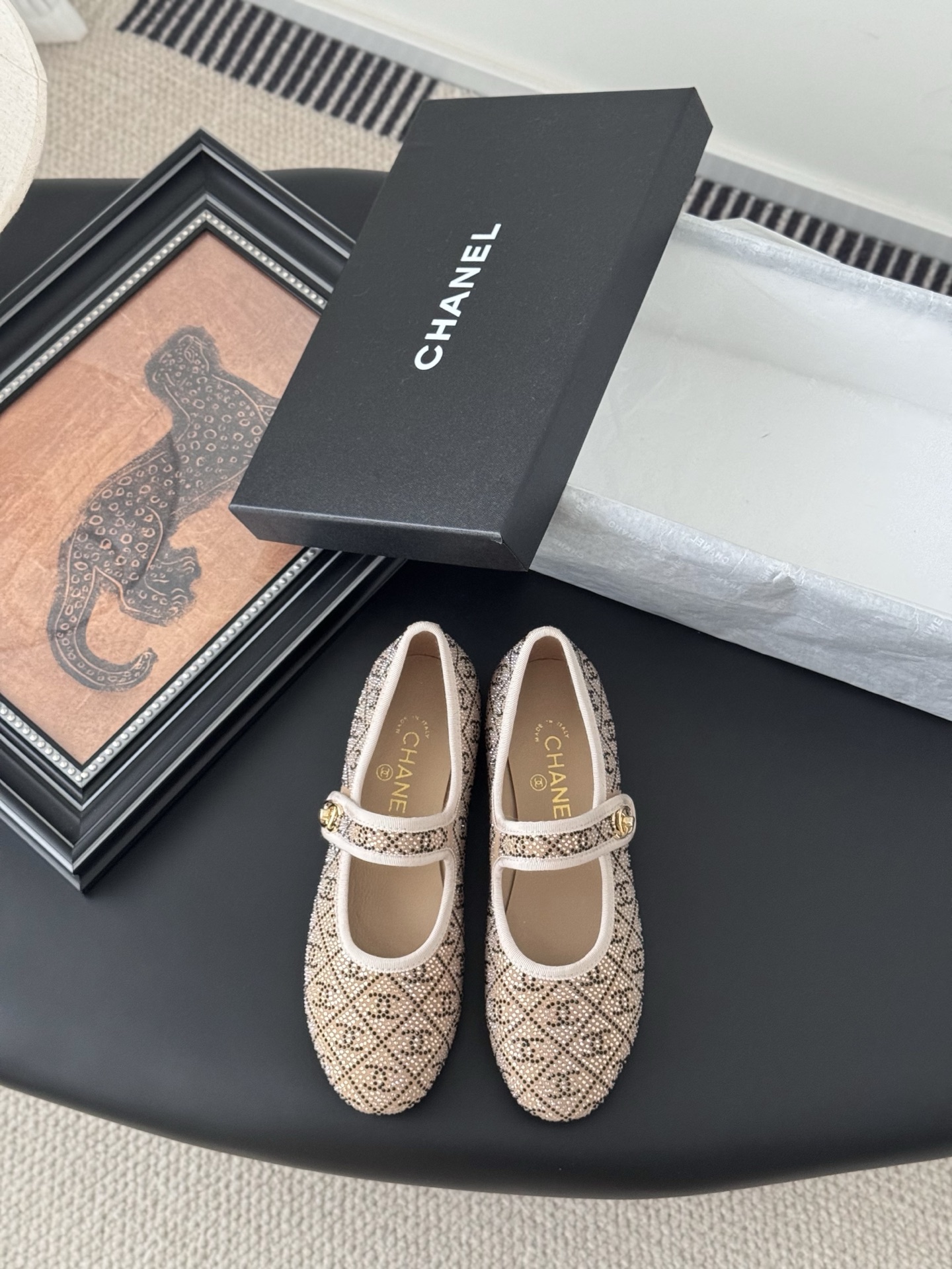 Chanel 샤넬 메리제인 플랫 슈즈 단화 신발