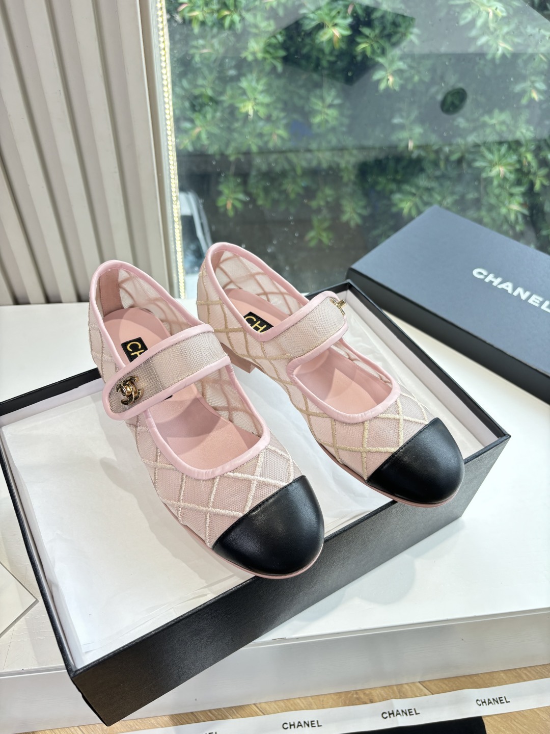 Chanel 샤넬  메리제인 샌들 플랫 슈즈 신발