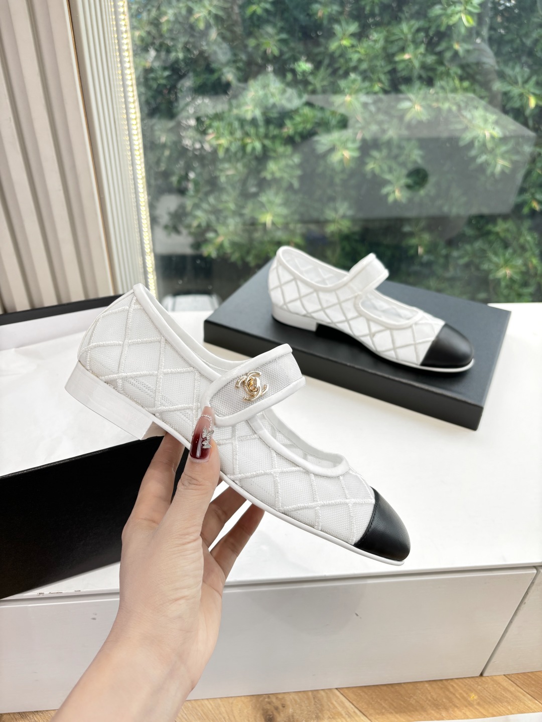 Chanel 샤넬  메리제인 샌들 플랫 슈즈 신발