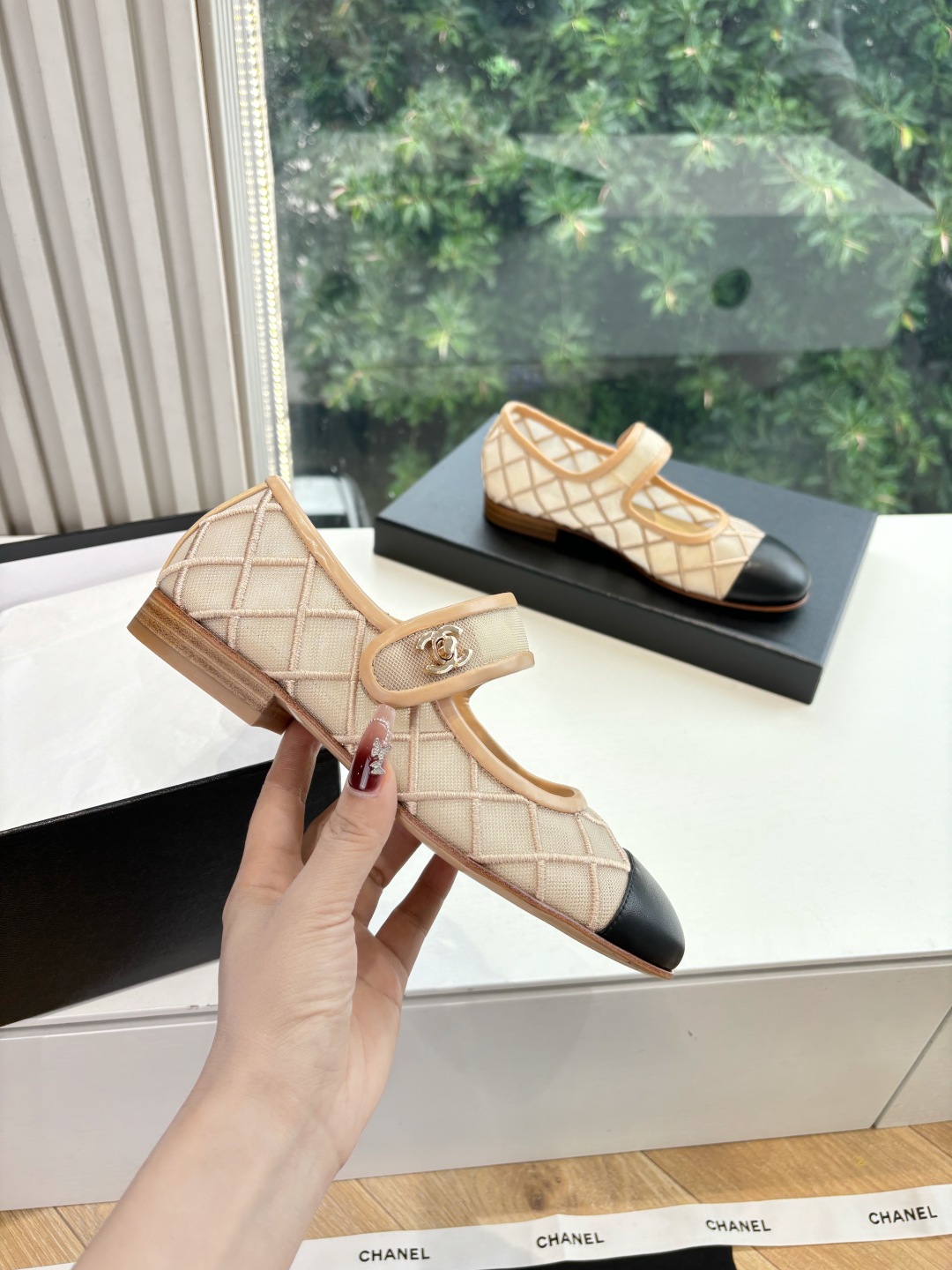 Chanel 샤넬  메리제인 샌들 플랫 슈즈 신발