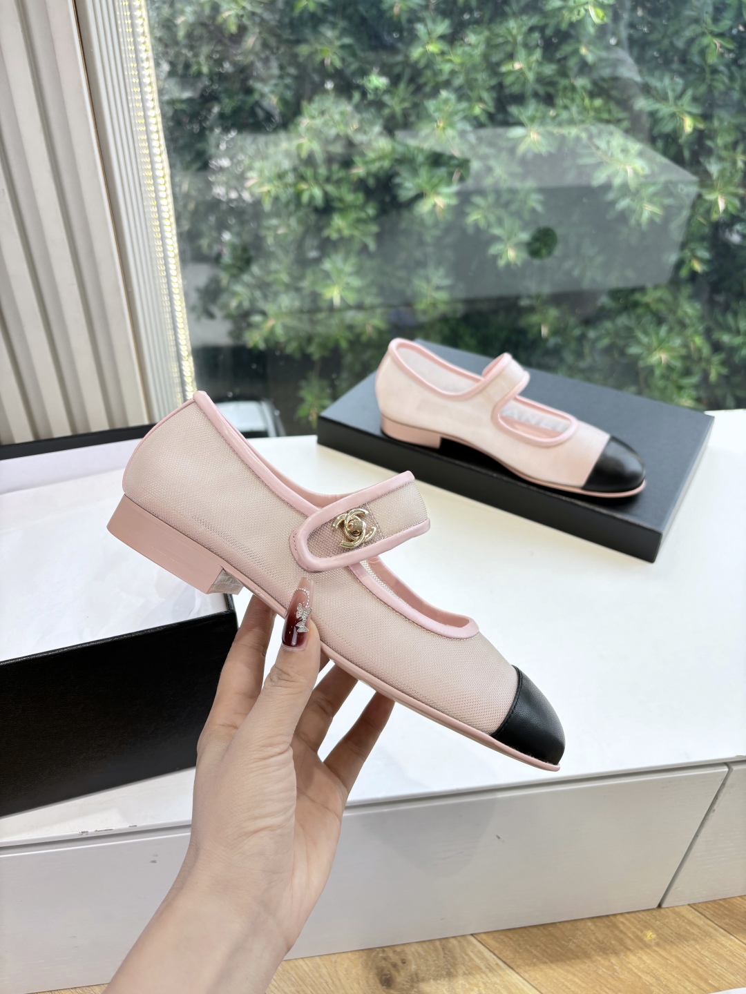 Chanel 샤넬  메리제인 샌들 플랫 슈즈 신발