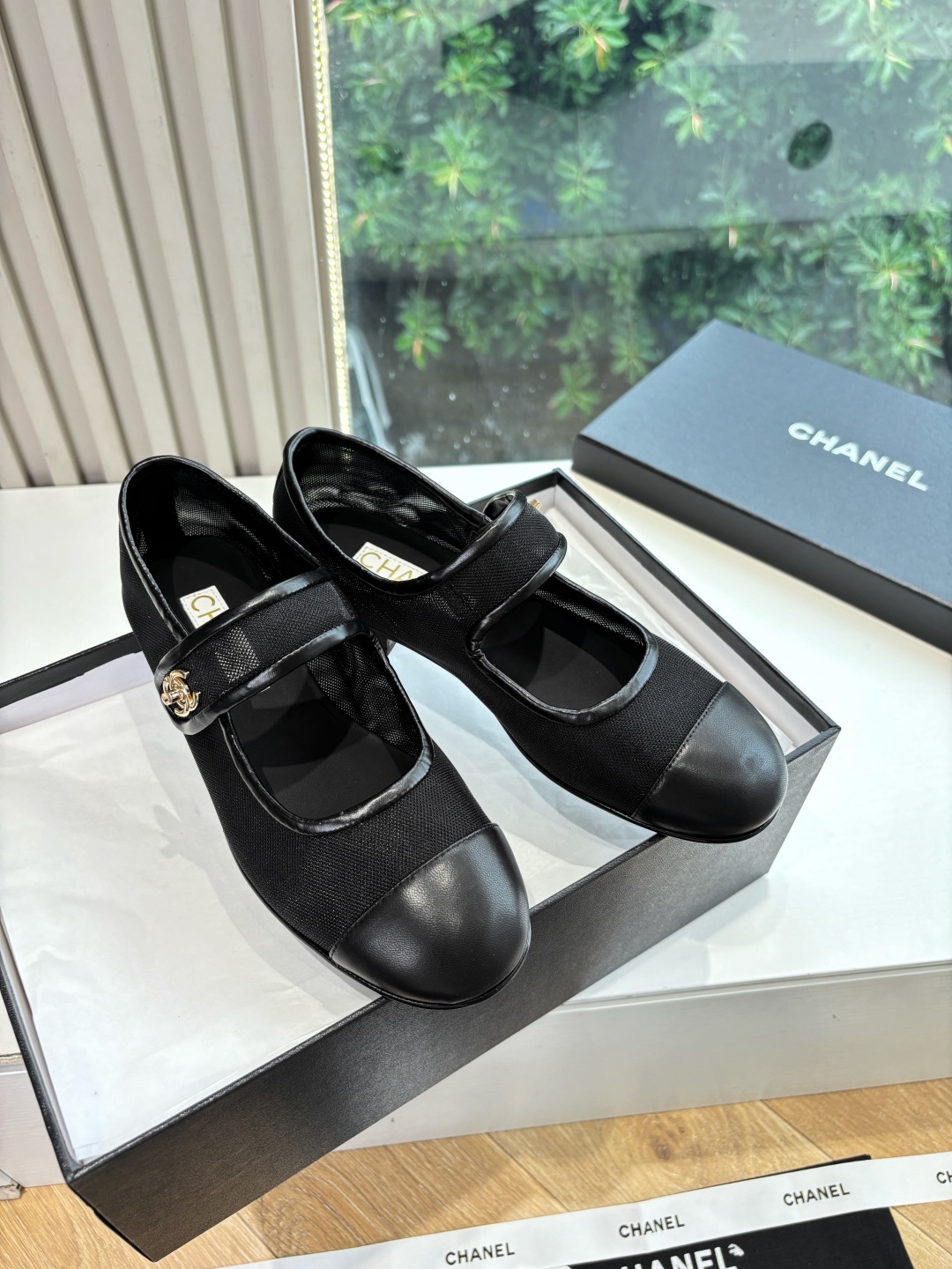 Chanel 샤넬  메리제인 샌들 플랫 슈즈 신발