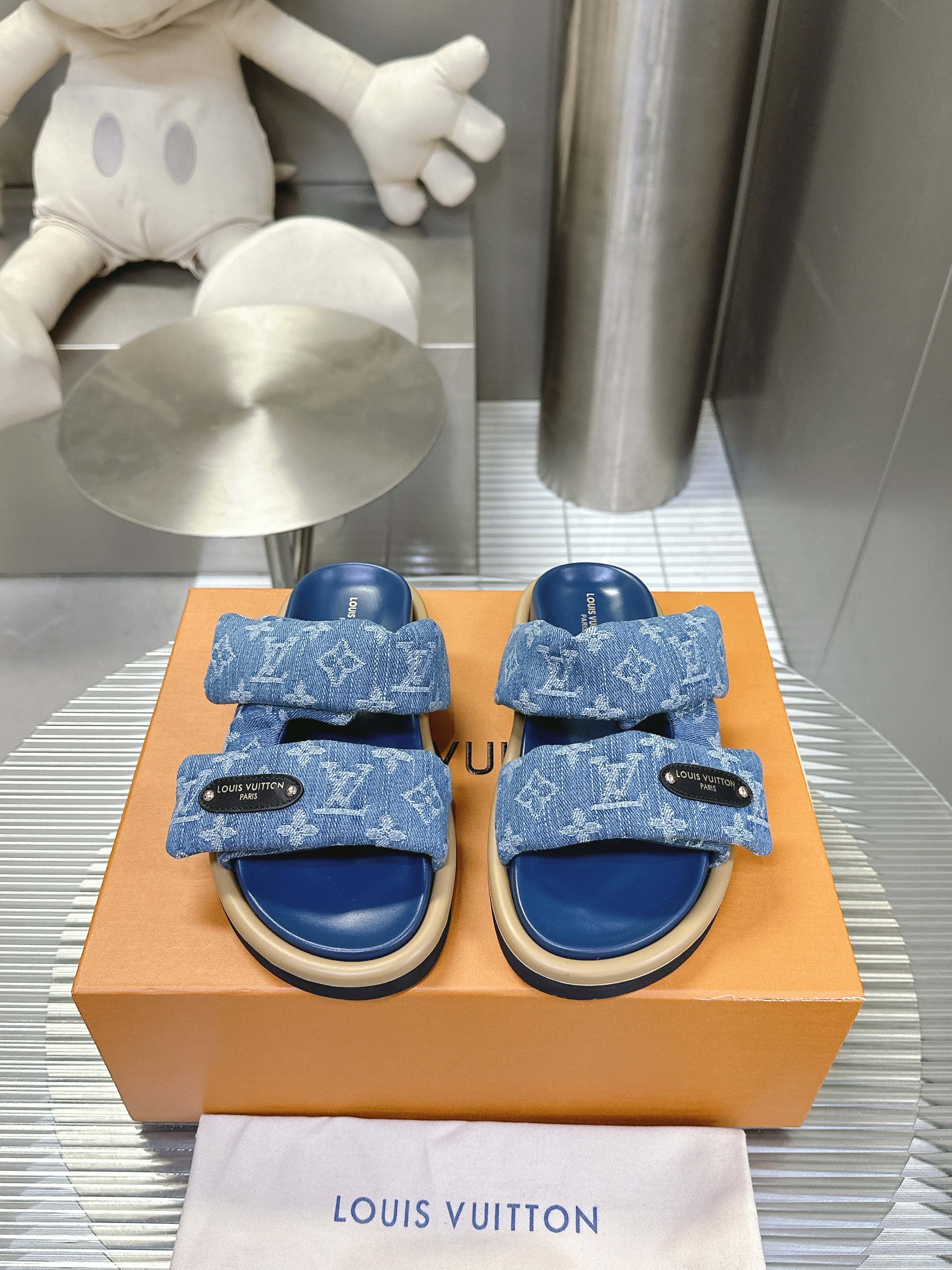 LV 루이비통 커플용 슬리퍼 샌들 신발