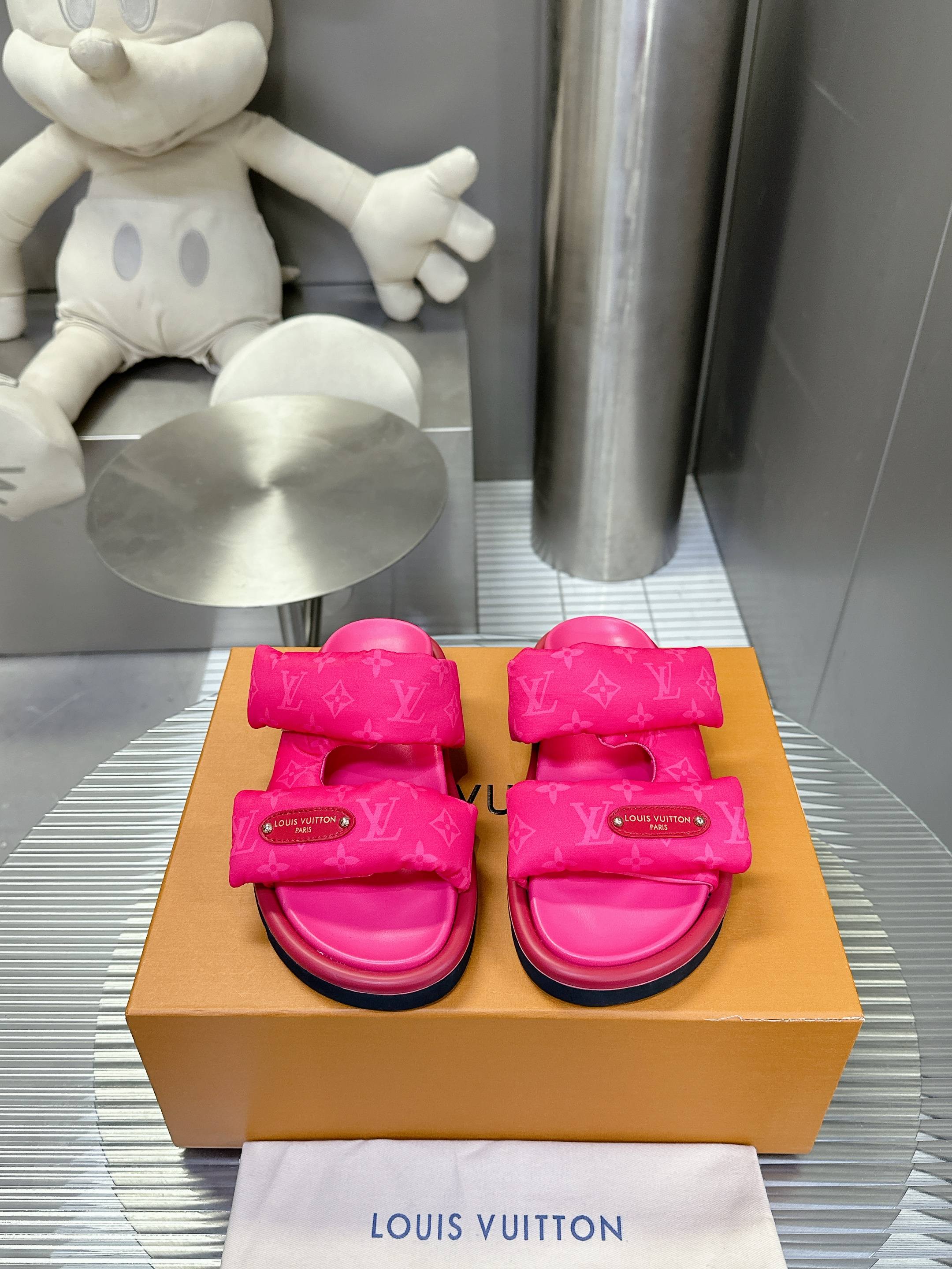 LV 루이비통 커플용 슬리퍼 샌들 신발