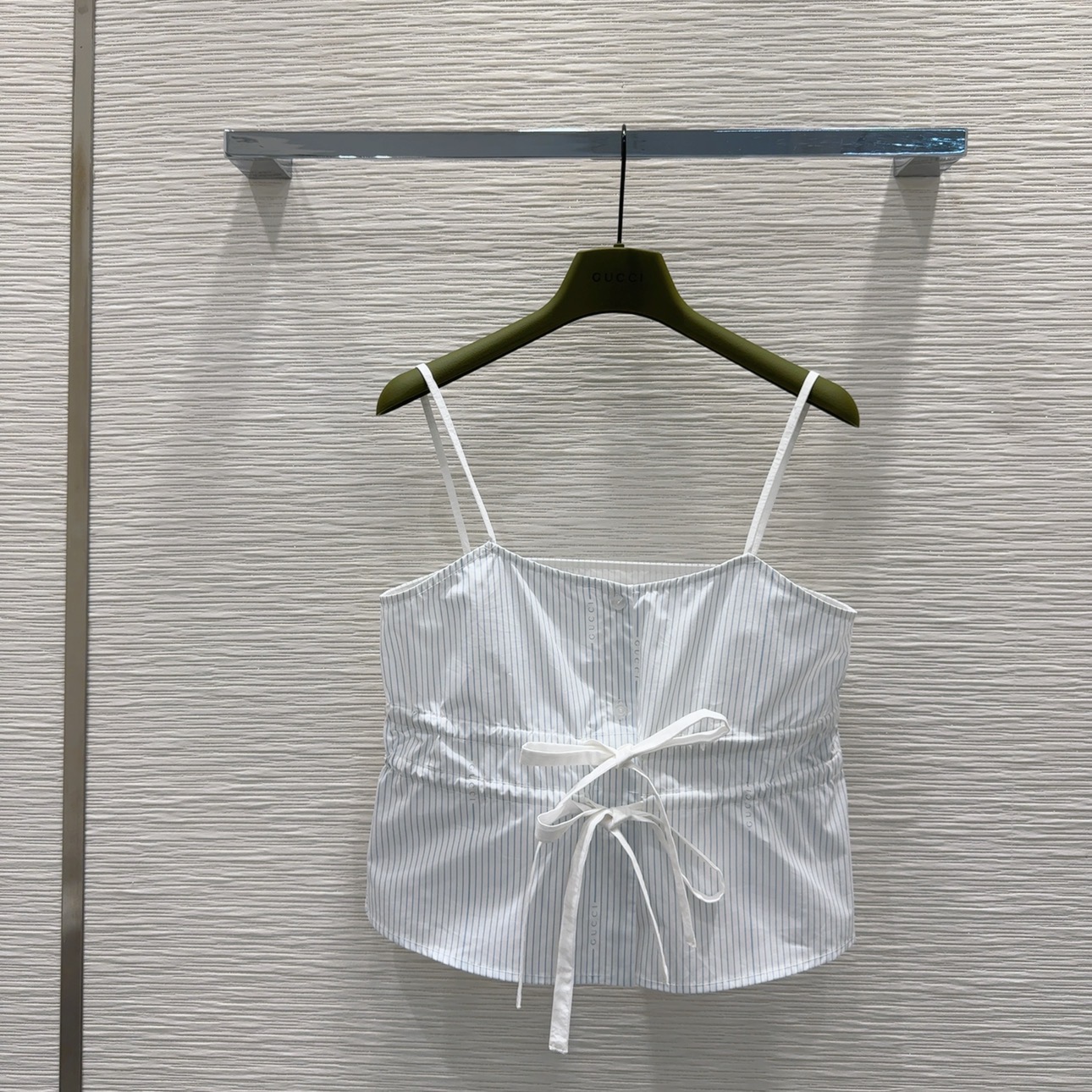 Gucci 구찌 스트라이프 슬리브리스 탑 의류