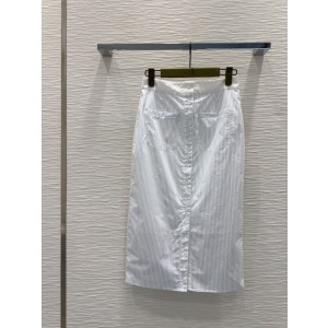 GUCCI 구찌 스트라이프 미디 스커트 치마 의류