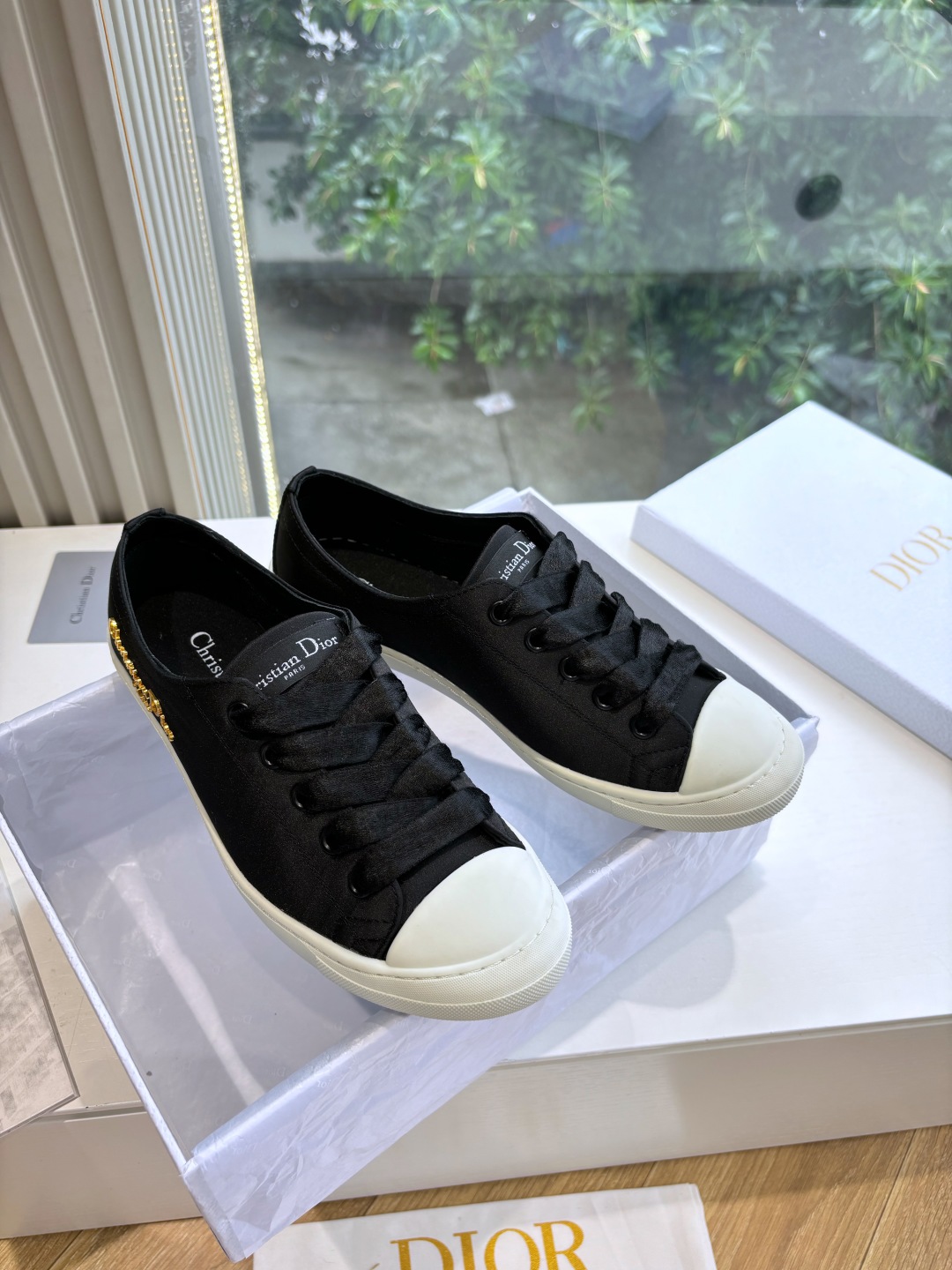 Dior CD Lucky 디올 새틴 스니커즈 운동화 신발