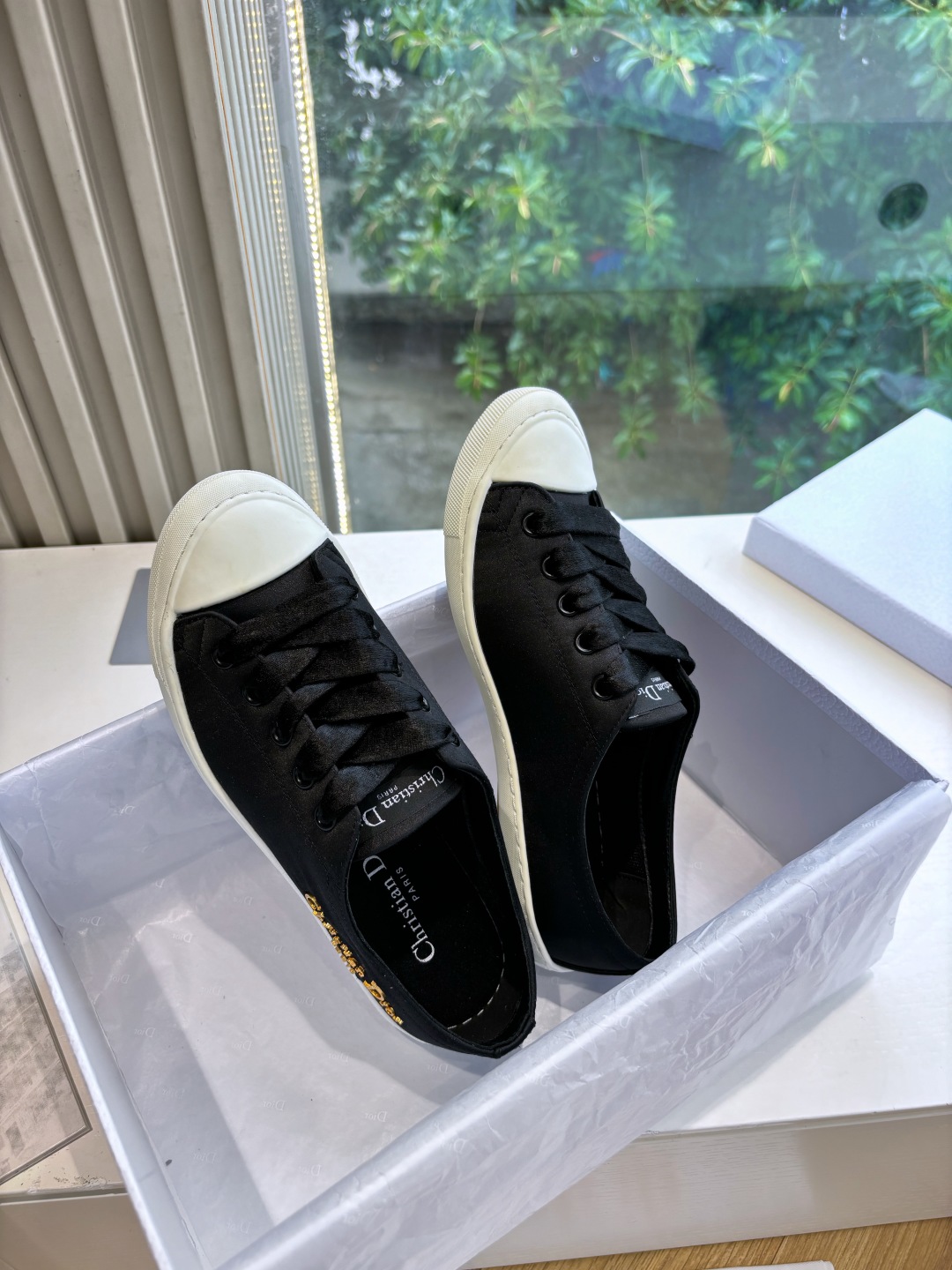 Dior CD Lucky 디올 새틴 스니커즈 운동화 신발