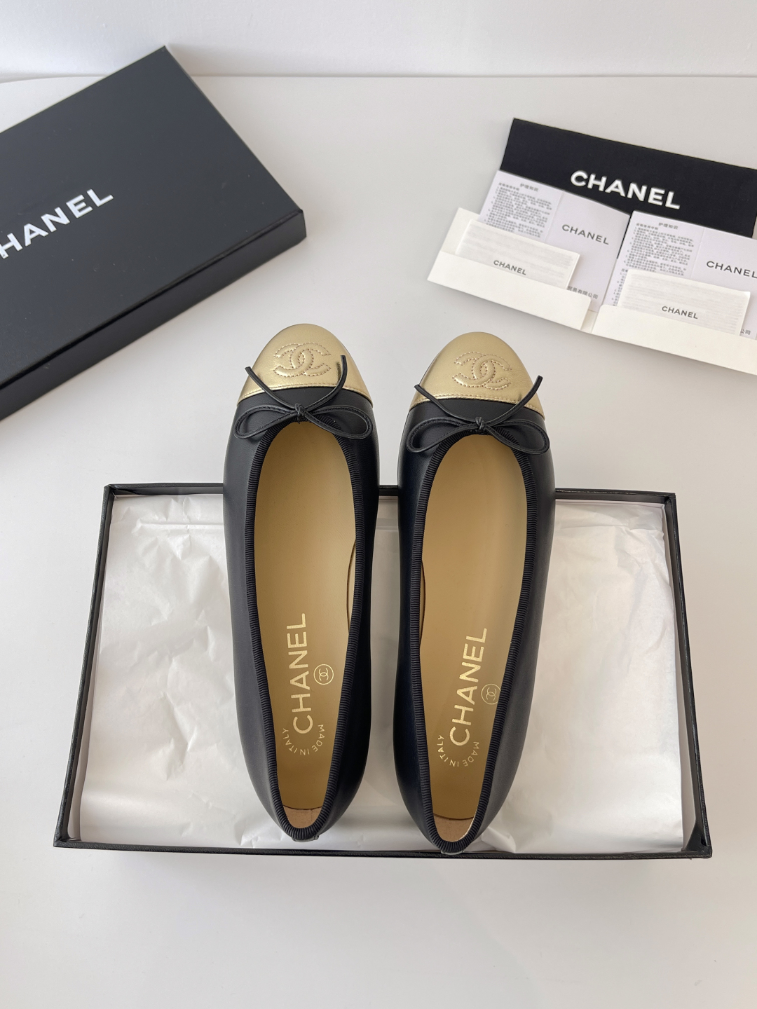 CHANEL 샤넬 클래식 발레리나 플랫 슈즈 신발