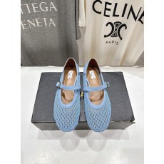 ALAIA 알라이아 메쉬 발레리나 플랫 슈즈 신발