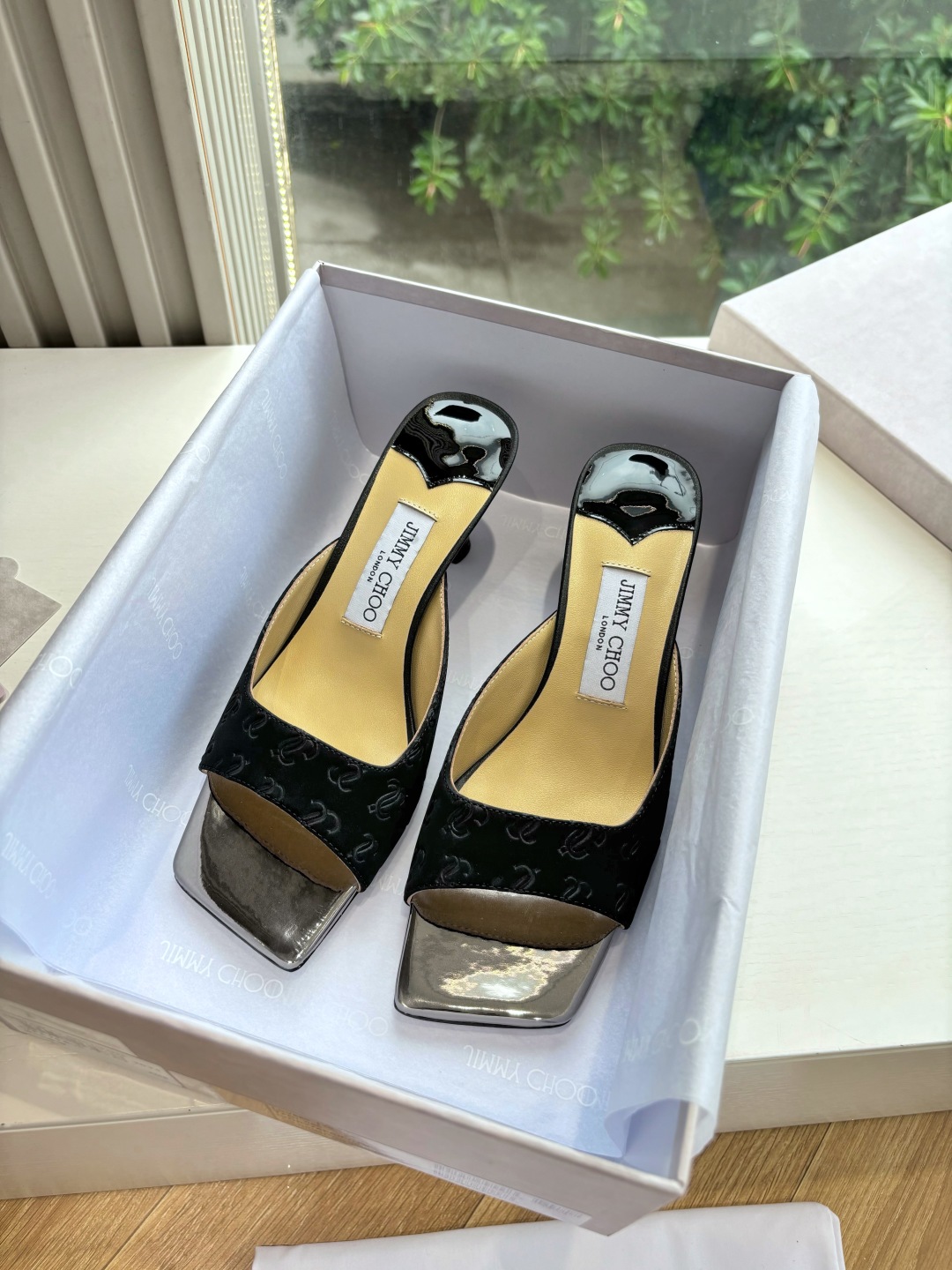 Jimmy Choo 지미추  클래식 하이힐 뮬 샌들 신발