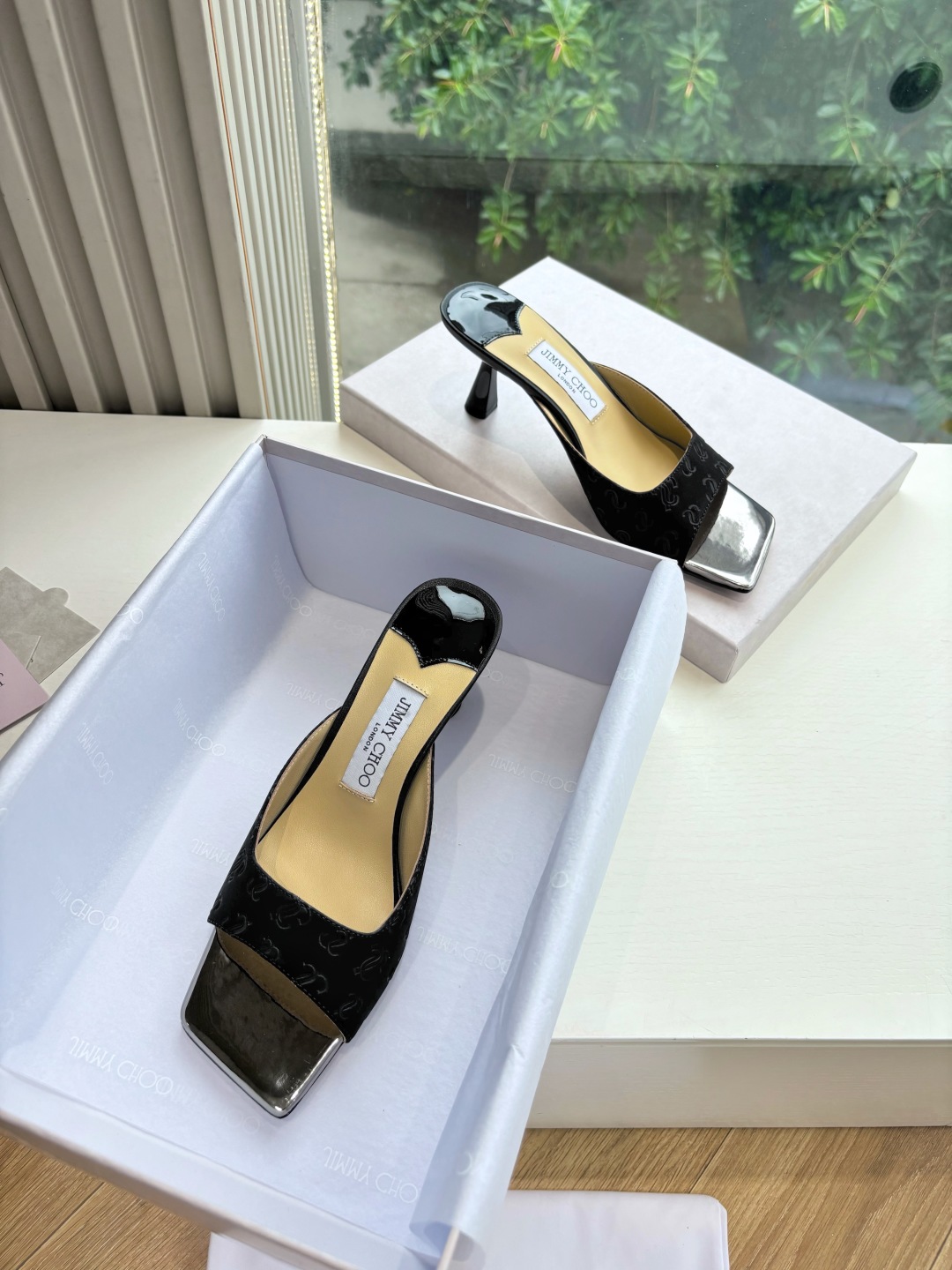 Jimmy Choo 지미추  클래식 하이힐 뮬 샌들 신발