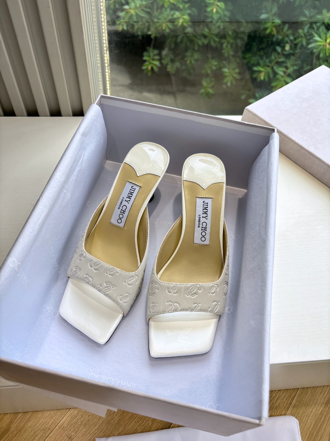 Jimmy Choo 지미추  클래식 하이힐 뮬 샌들 신발