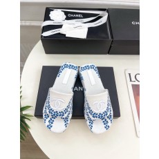 CHANEL 샤넬 더블C 로고 플랫폼 슬리퍼 샌들 신발