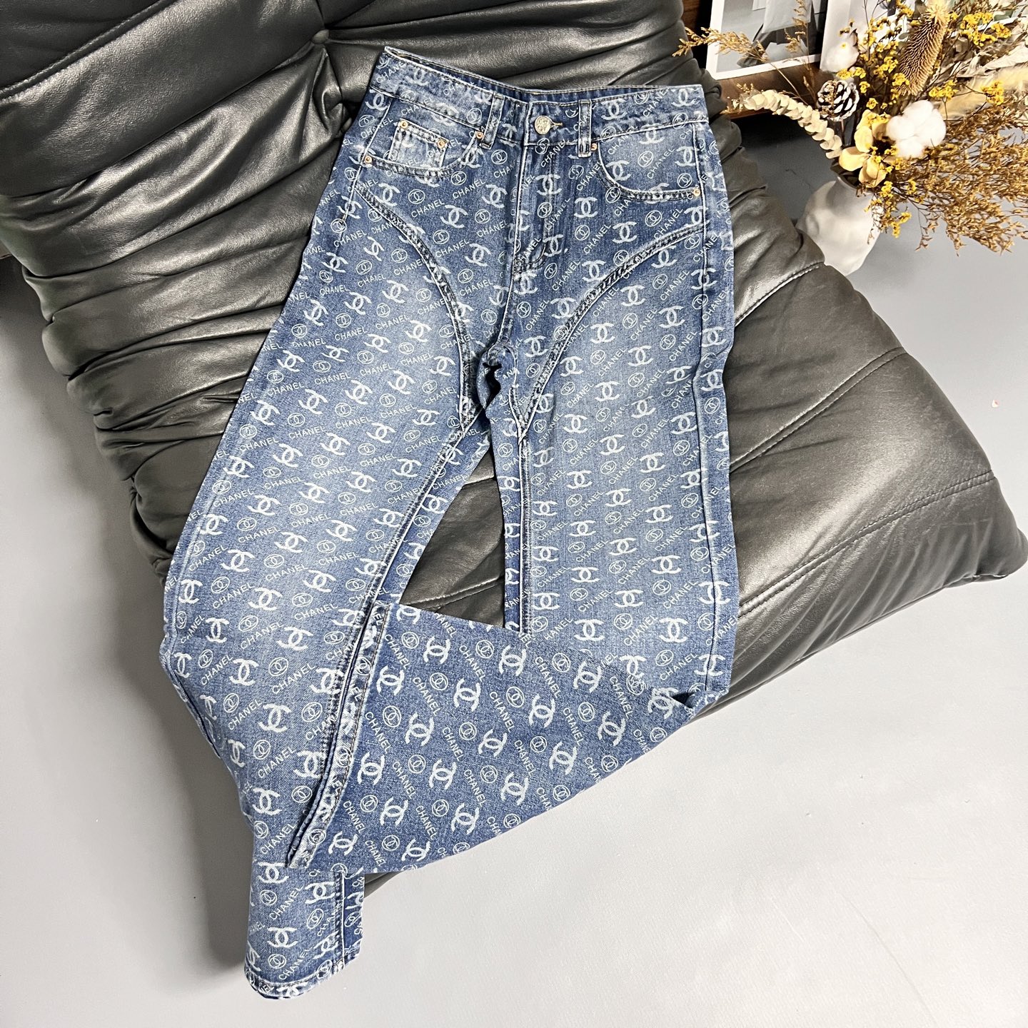 Chanel 데님 팬츠 청바지 의류