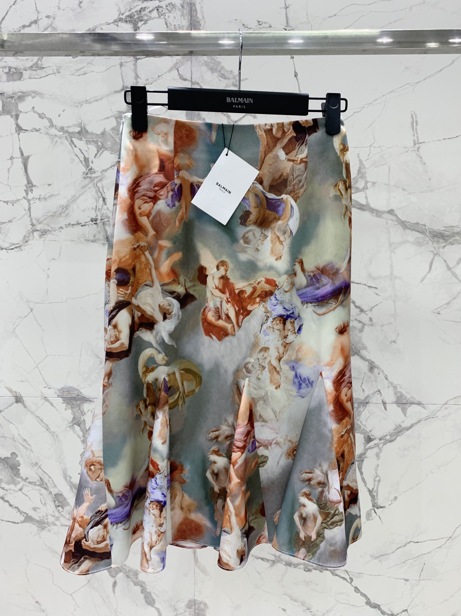 Balmain 발망 레이스 포인트 플레어 스커트 치마 의류