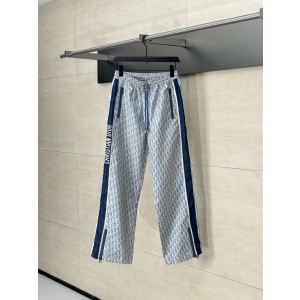 Dior CD 디올 프린트 스트링 테이프 트레이닝 팬츠 바지 의류