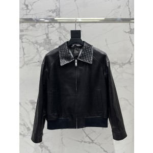 Bottega Veneta BV 보테가베네타 카라 집업 가죽 자켓 의류