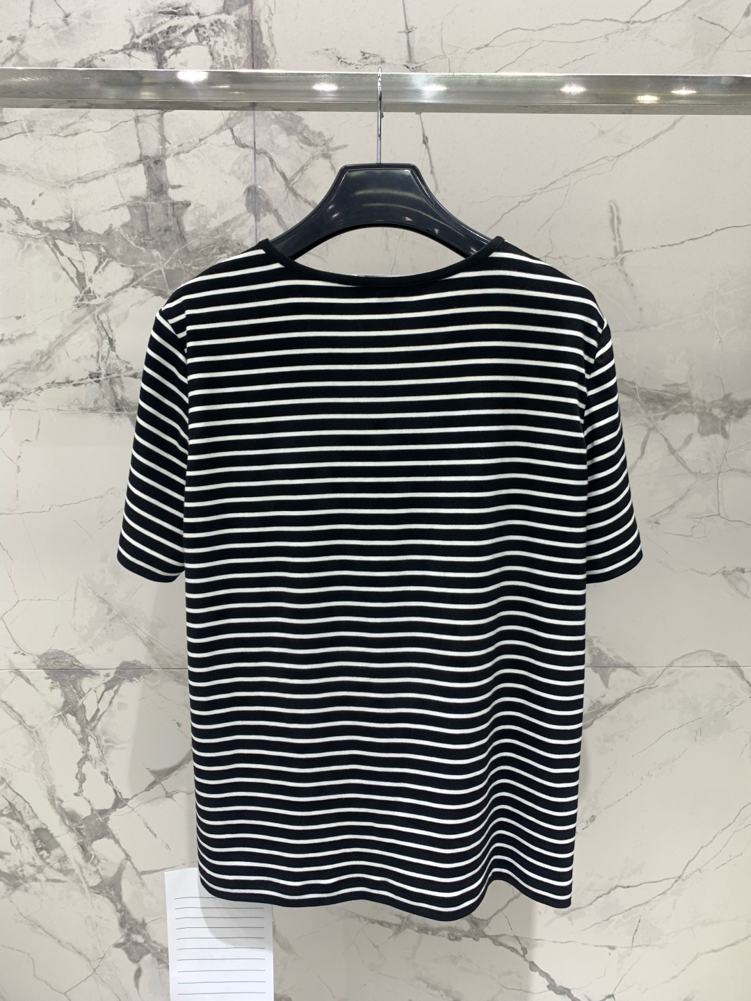 YSL 생로랑 스트라이프 니트 반팔 티셔츠 의류