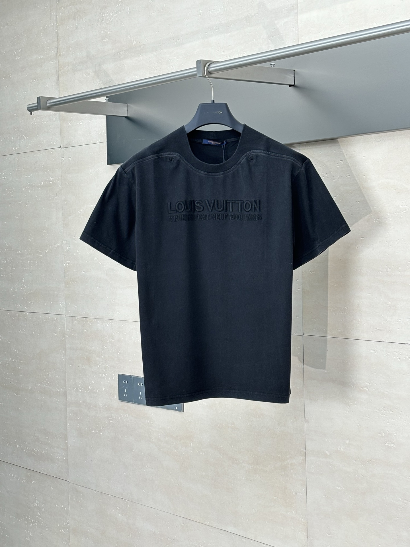 LV 루이비통 워싱 골지 라운드넥 반팔 티셔츠 의류