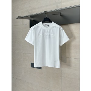 LV 루이비통 워싱 골지 라운드넥 반팔 티셔츠 의류