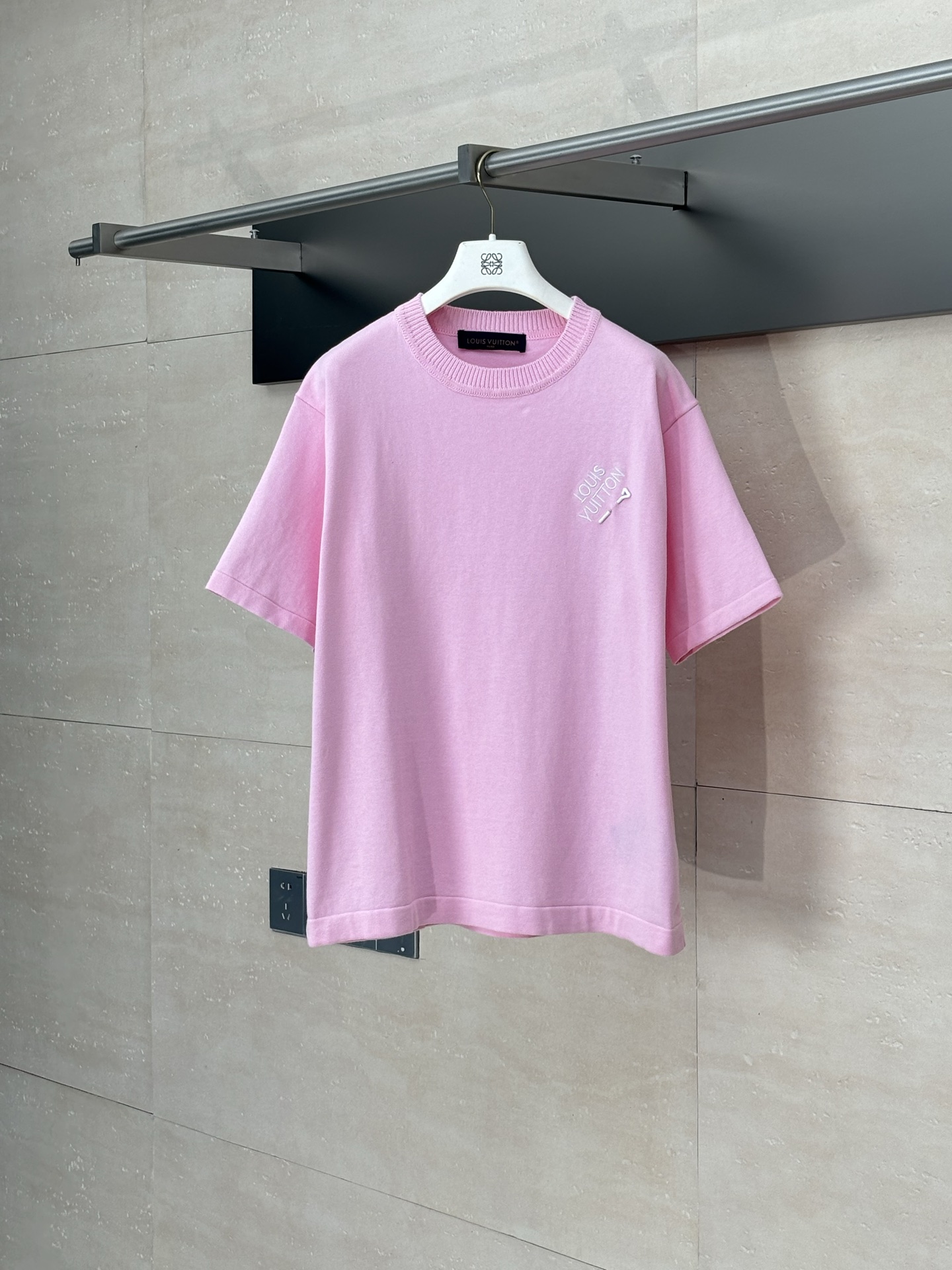 LV 루이비통 오색 핀 디테일 니트 반팔 티셔츠 의류