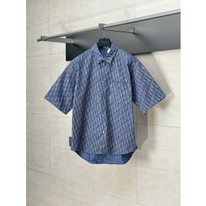 Dior CD 디올 면 트윌 프린트 반팔 셔츠 의류