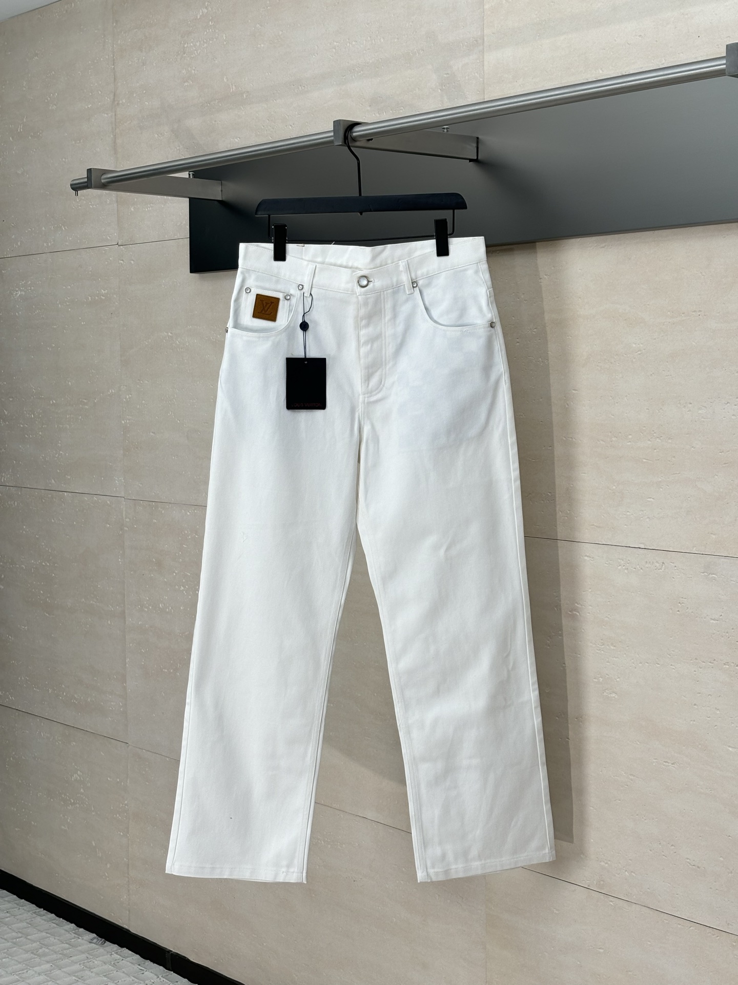 LV 루이비통 라이트 데님 면 일자 팬츠 바지 의류