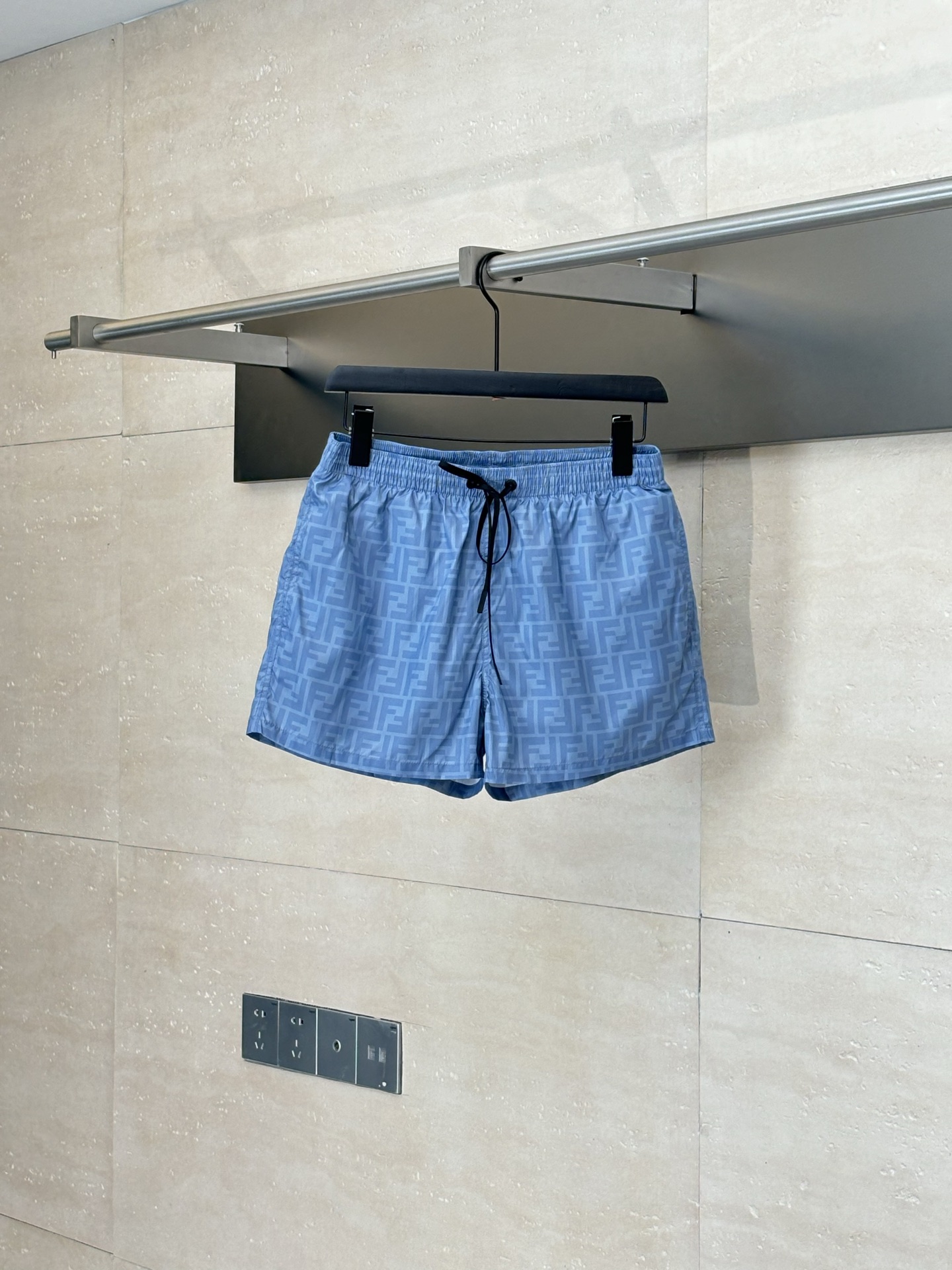 Fendi 펜디 FF 로고 나일론 스윔 쇼츠 5부 팬츠 반바지 의류