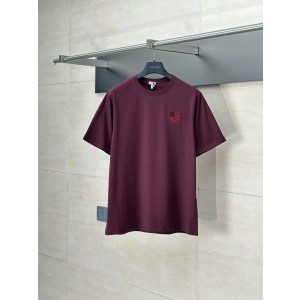 Loewe 로에베 자수 면 반팔 티셔츠 의류