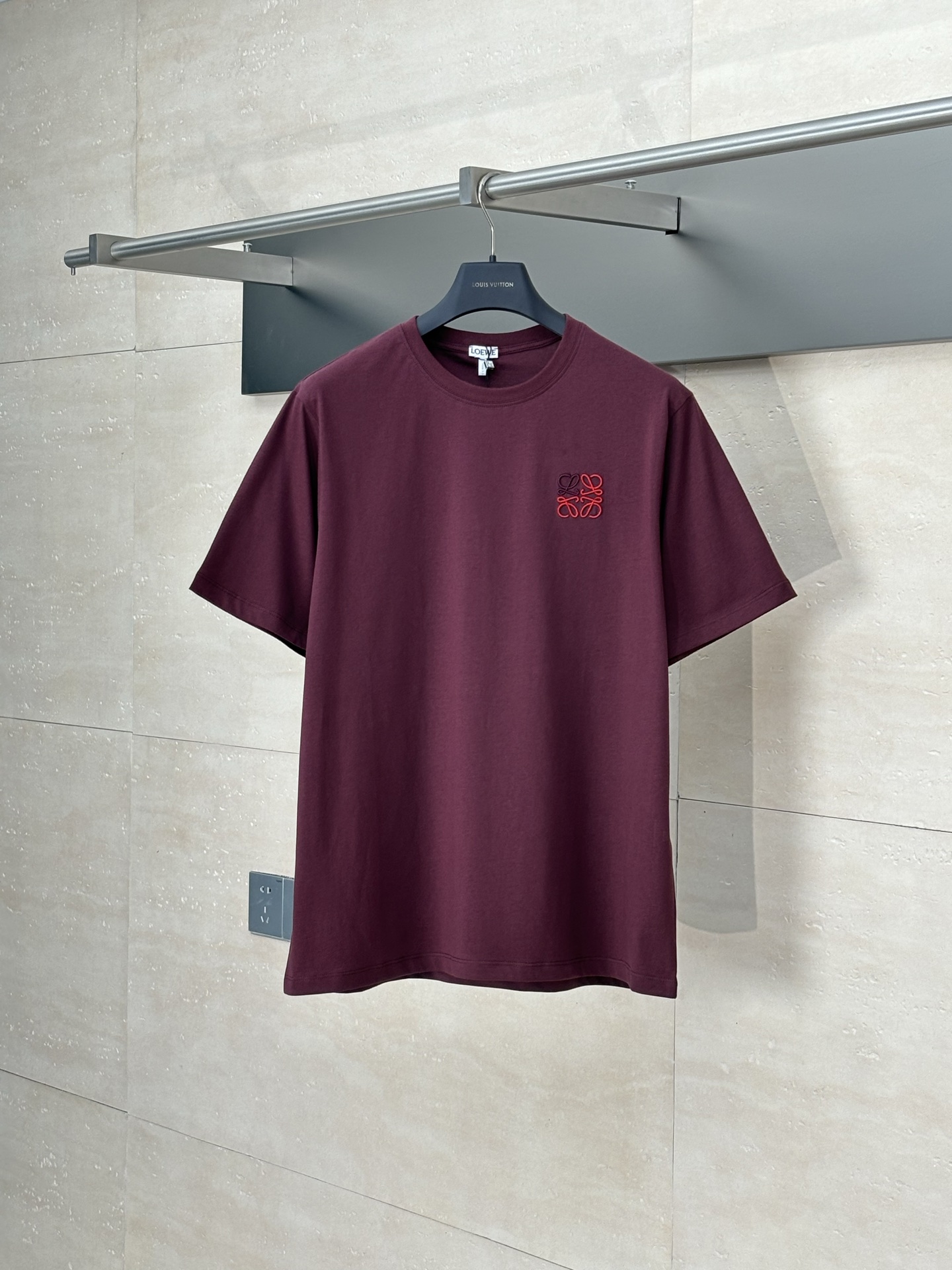 Loewe 로에베 자수 면 반팔 티셔츠 의류