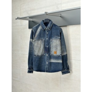 LV 루이비통 워싱 데님 자켓 셔츠 의류