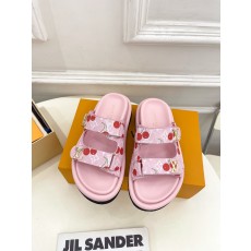 LV 루이비통 더블 스트랩 벨크로 슬리퍼 샌들 신발