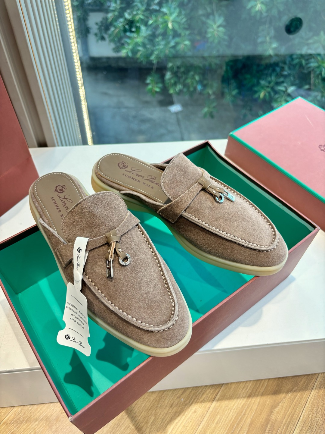 Loro Piana 로로피아나 가죽 뮬 로퍼 신발