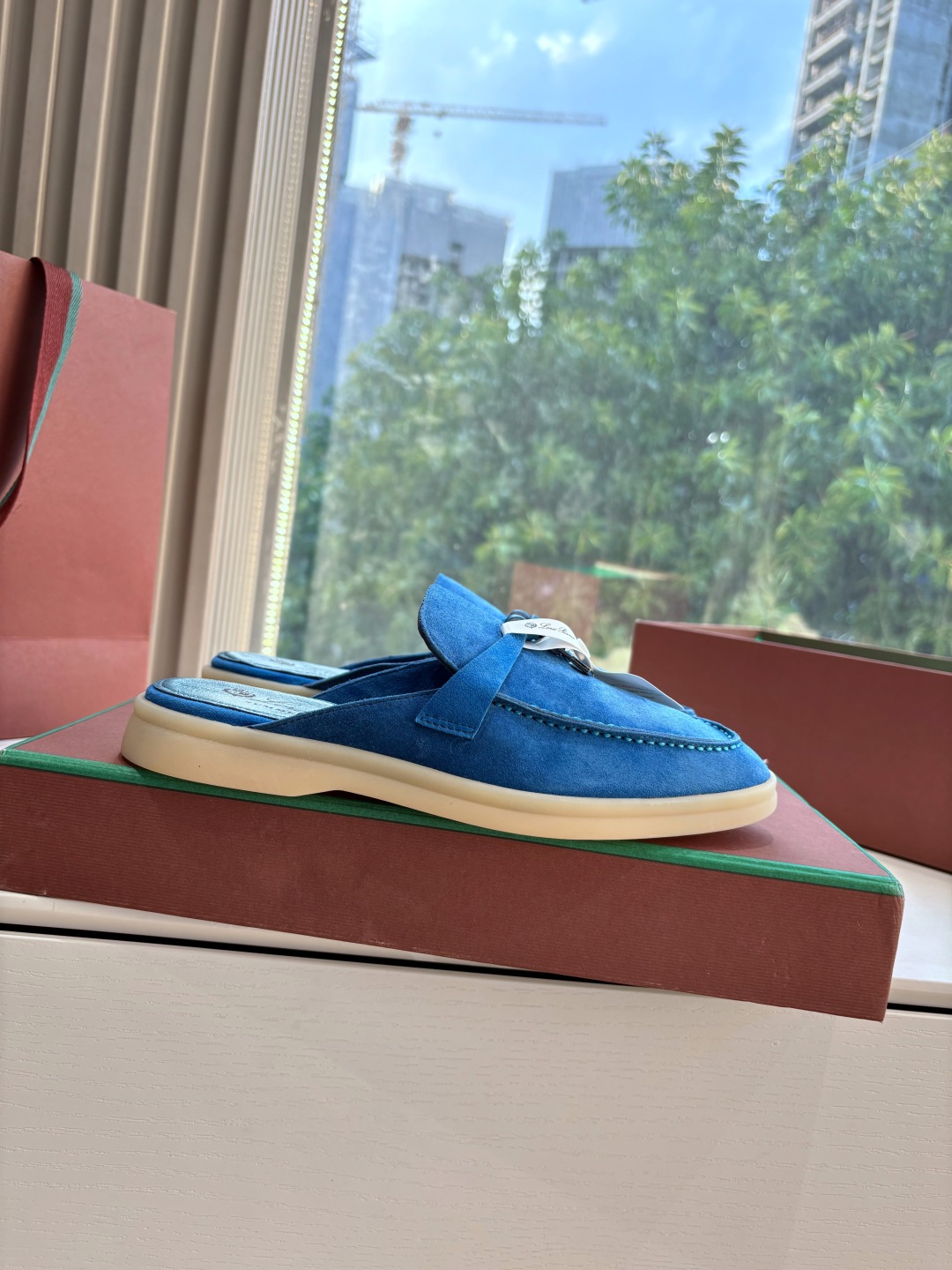 Loro Piana 로로피아나 가죽 뮬 로퍼 신발