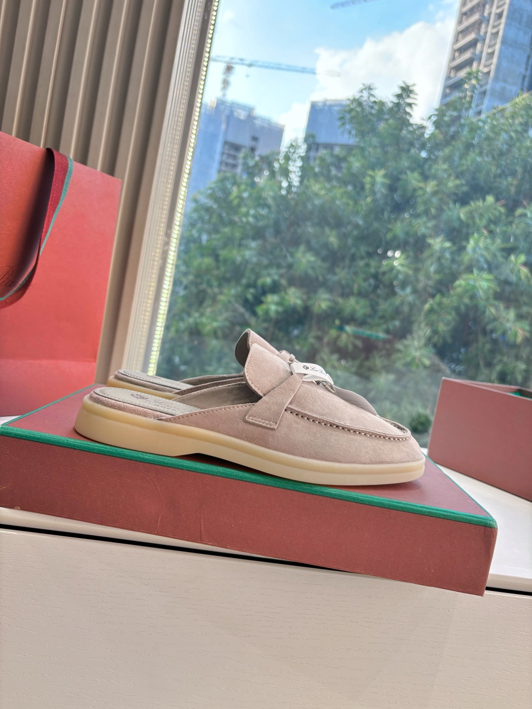 Loro Piana 로로피아나 가죽 뮬 로퍼 신발