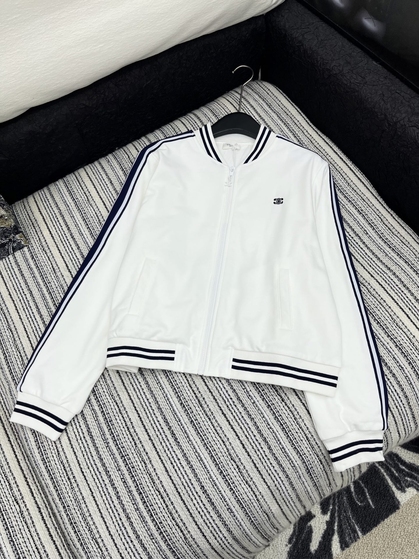 Celine 셀린느 배색 지퍼 후드 집업 자켓 의류