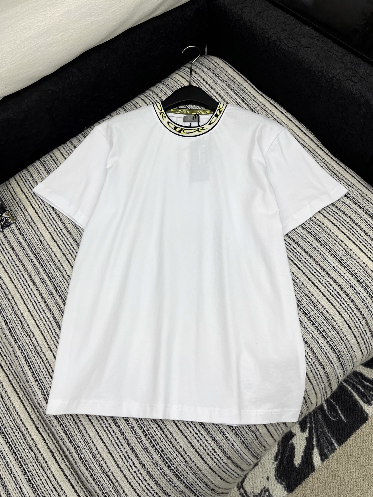 Dior CD 디올 크루넥 테이프 프린팅 반팔 티셔츠 의류