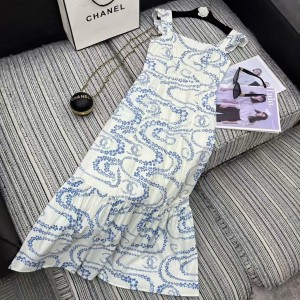Chanel 샤넬 프린팅 슬리브리스 원피스 의류