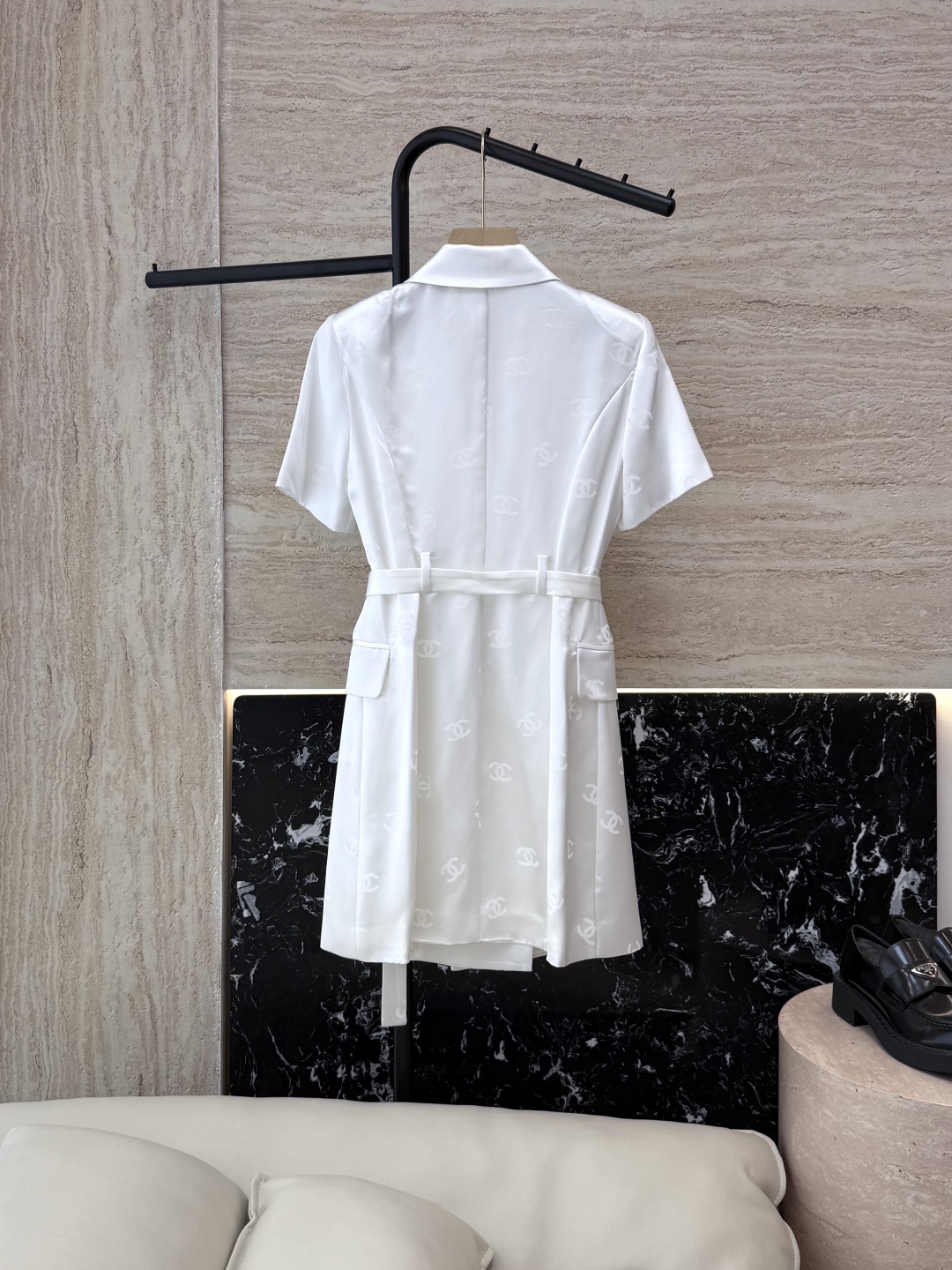 Chanel 샤넬 더블 골드 버튼 디테일 원피스 의류