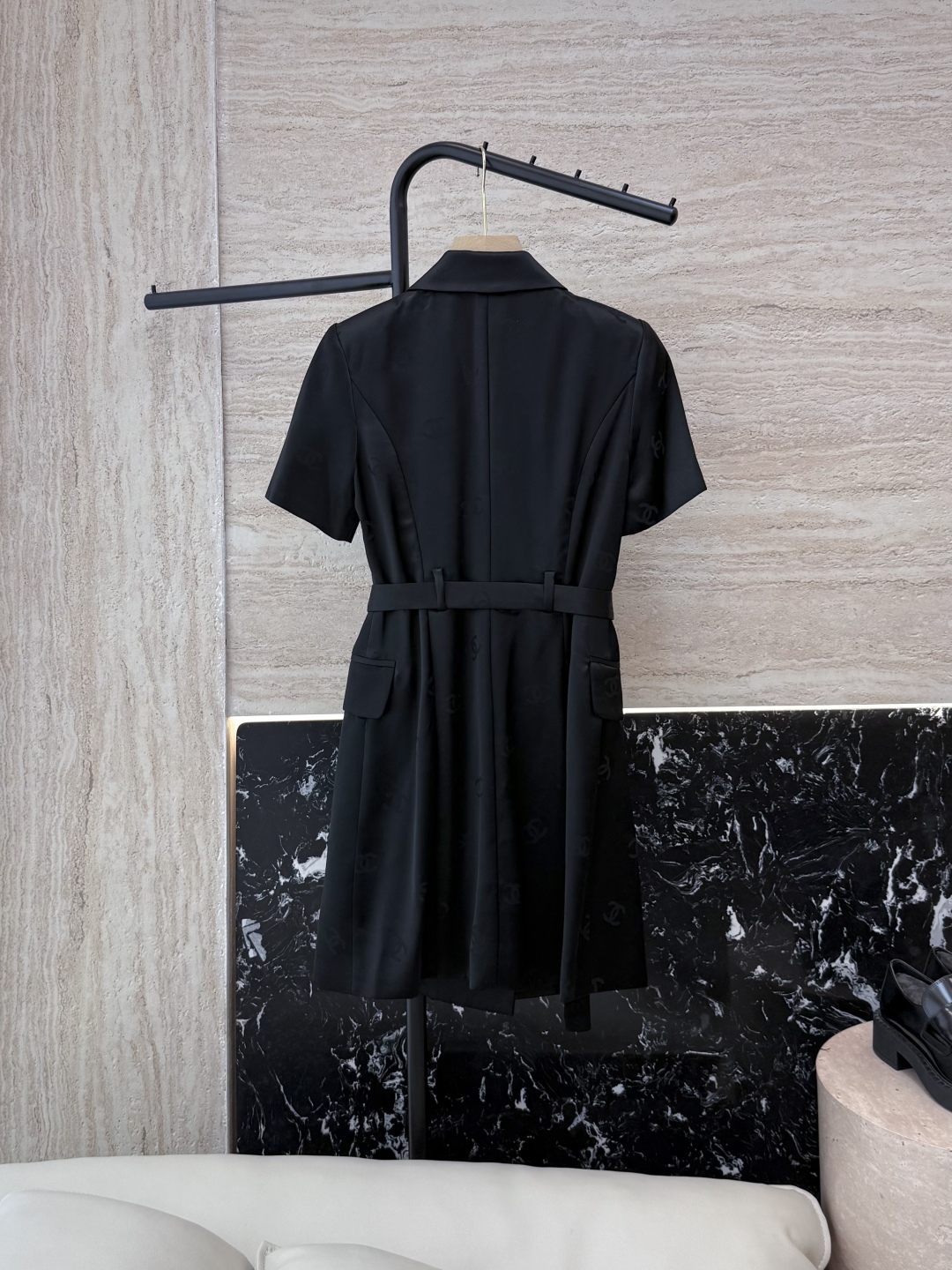 Chanel 샤넬 더블 골드 버튼 디테일 원피스 의류