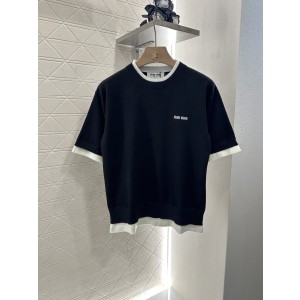 miumiu 미우미우 니트 반팔 탑 상의 의류