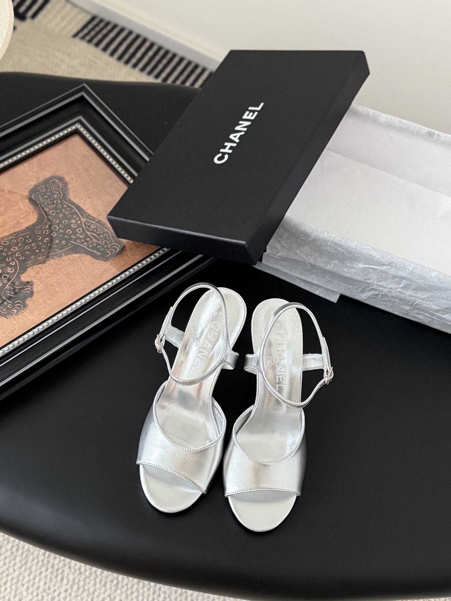 Chanel 샤넬 하이힐 샌들 신발