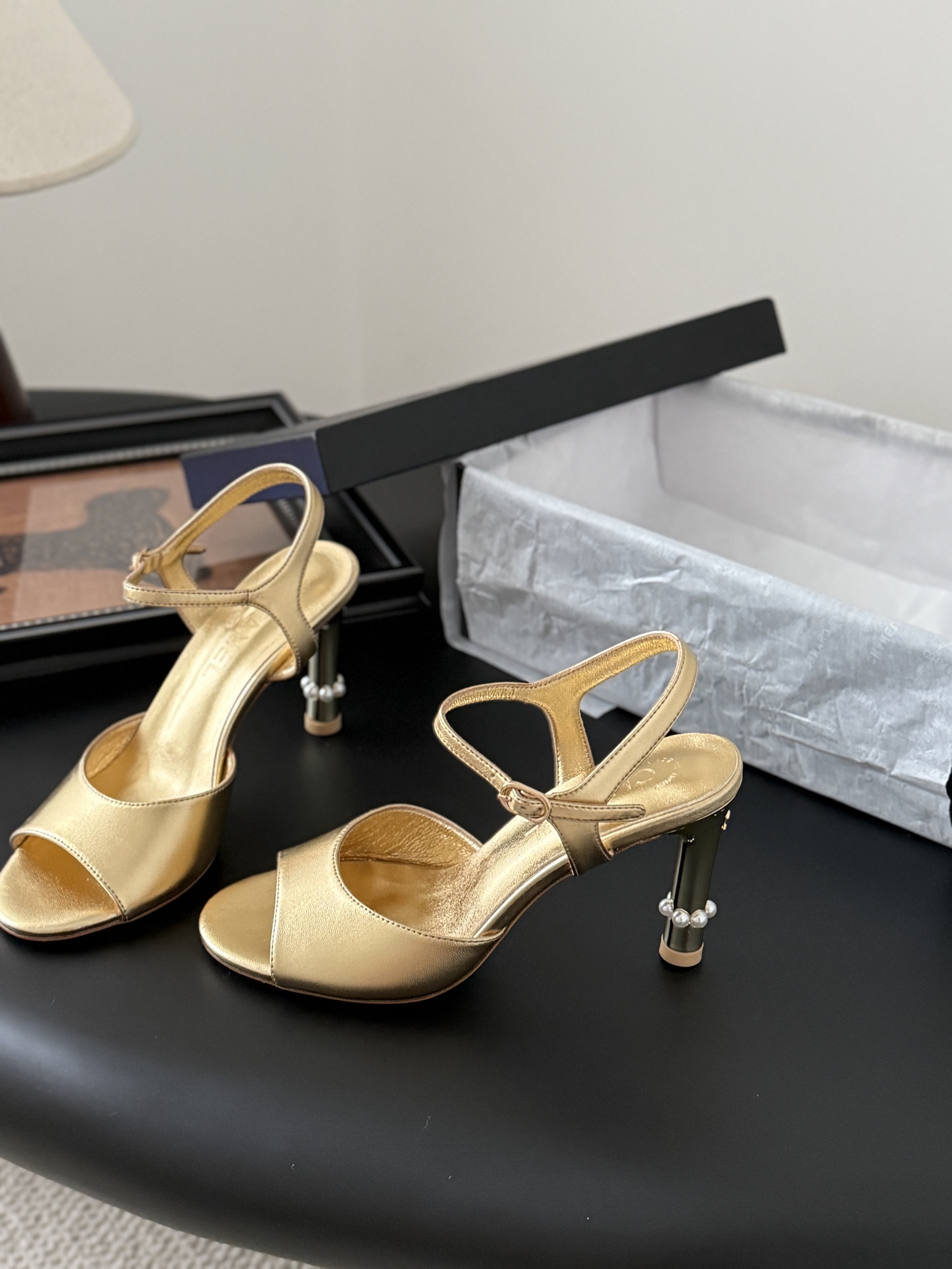 Chanel 샤넬 하이힐 샌들 신발