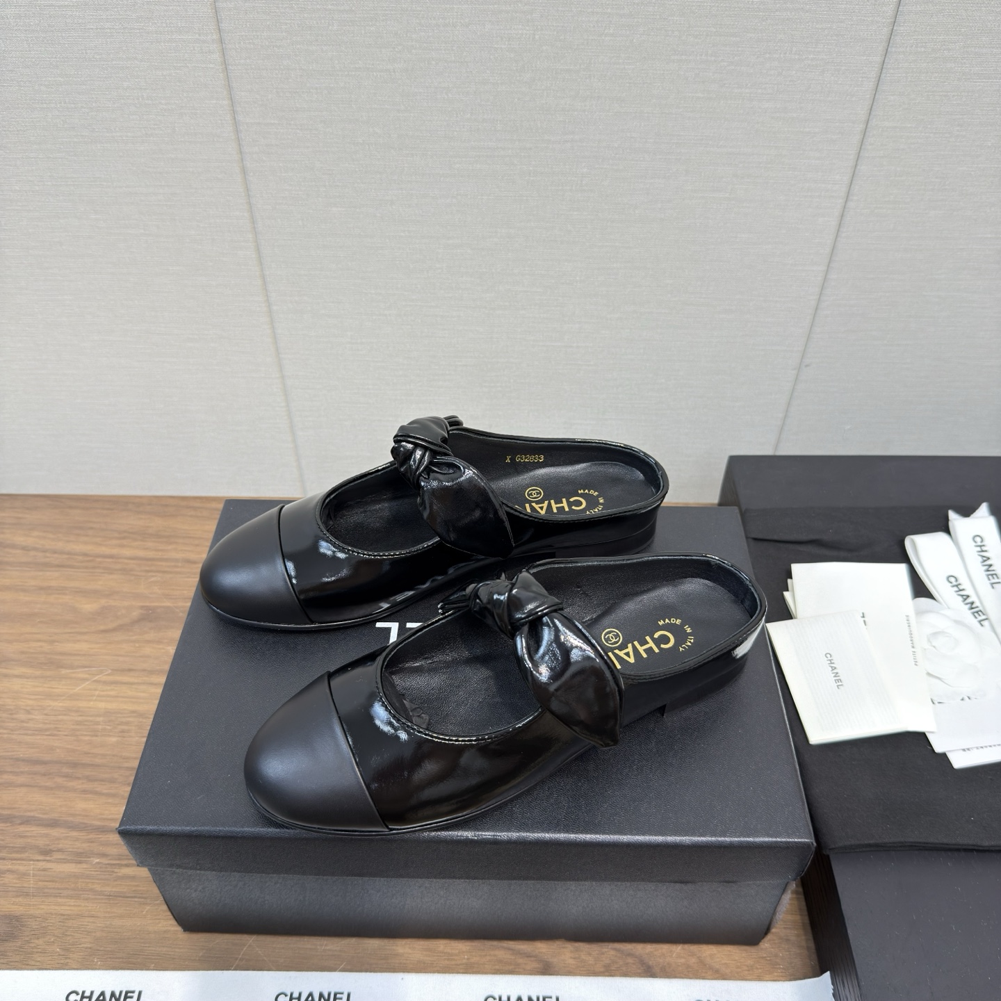 CHANEL 샤넬 마리제인 발레 플랫 슈즈 신발