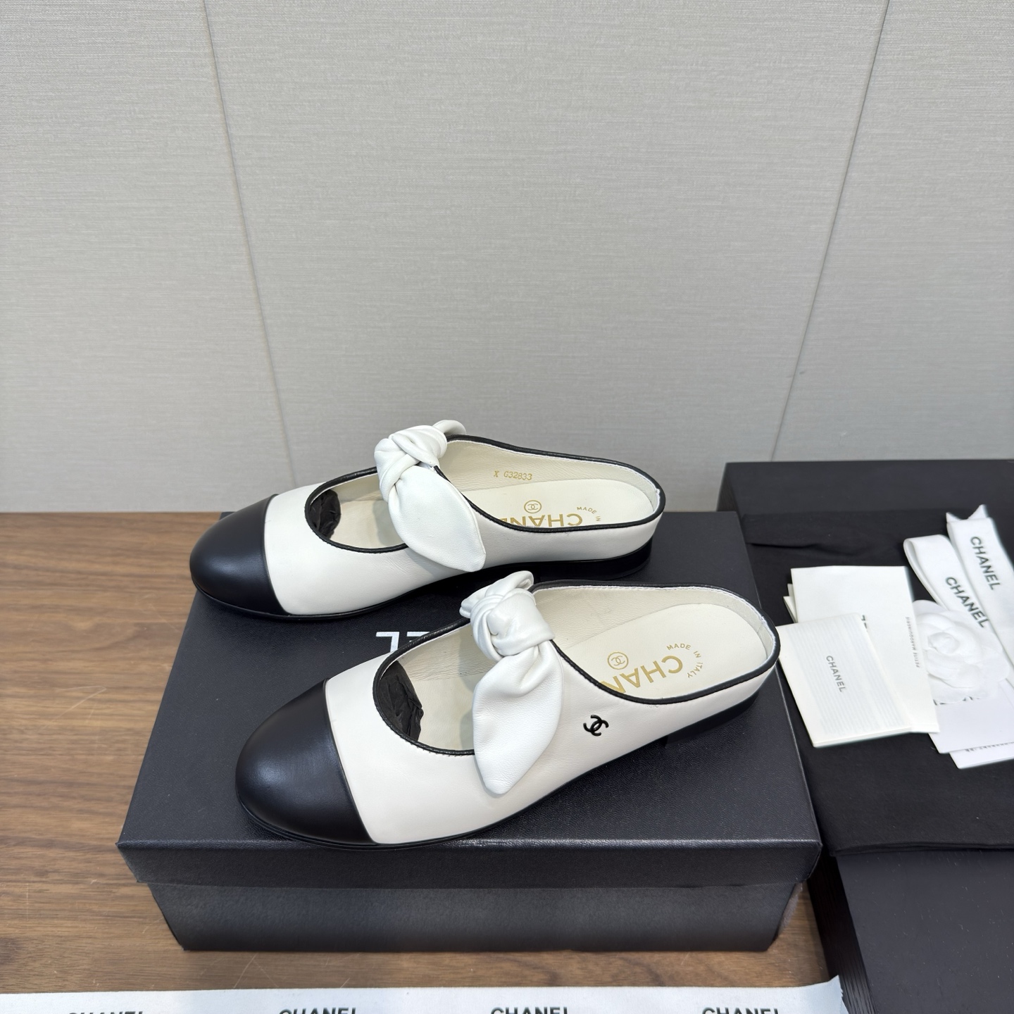 CHANEL 샤넬 마리제인 발레 플랫 슈즈 신발