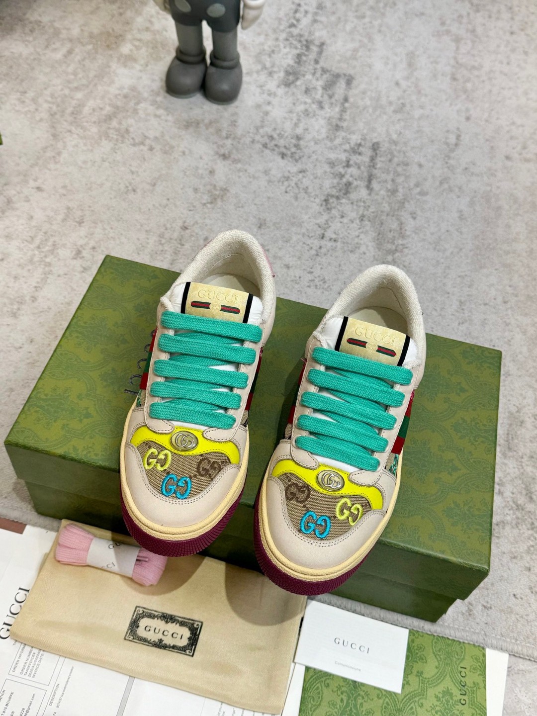 Gucci 구찌 빈티지 스타일 여성 스니커즈 신발