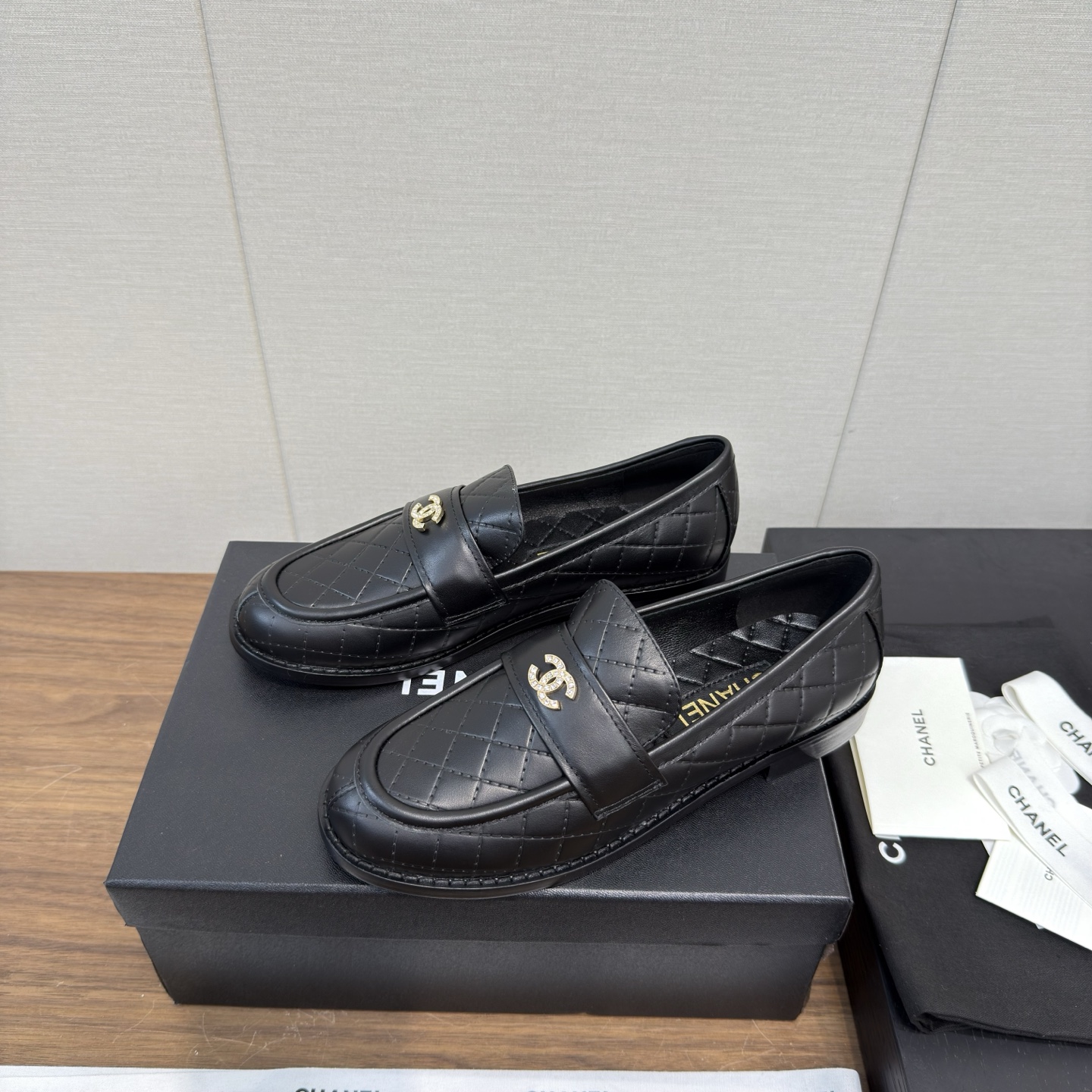 Chanel 샤넬 퀼팅 플랫 로퍼 슈즈 신발